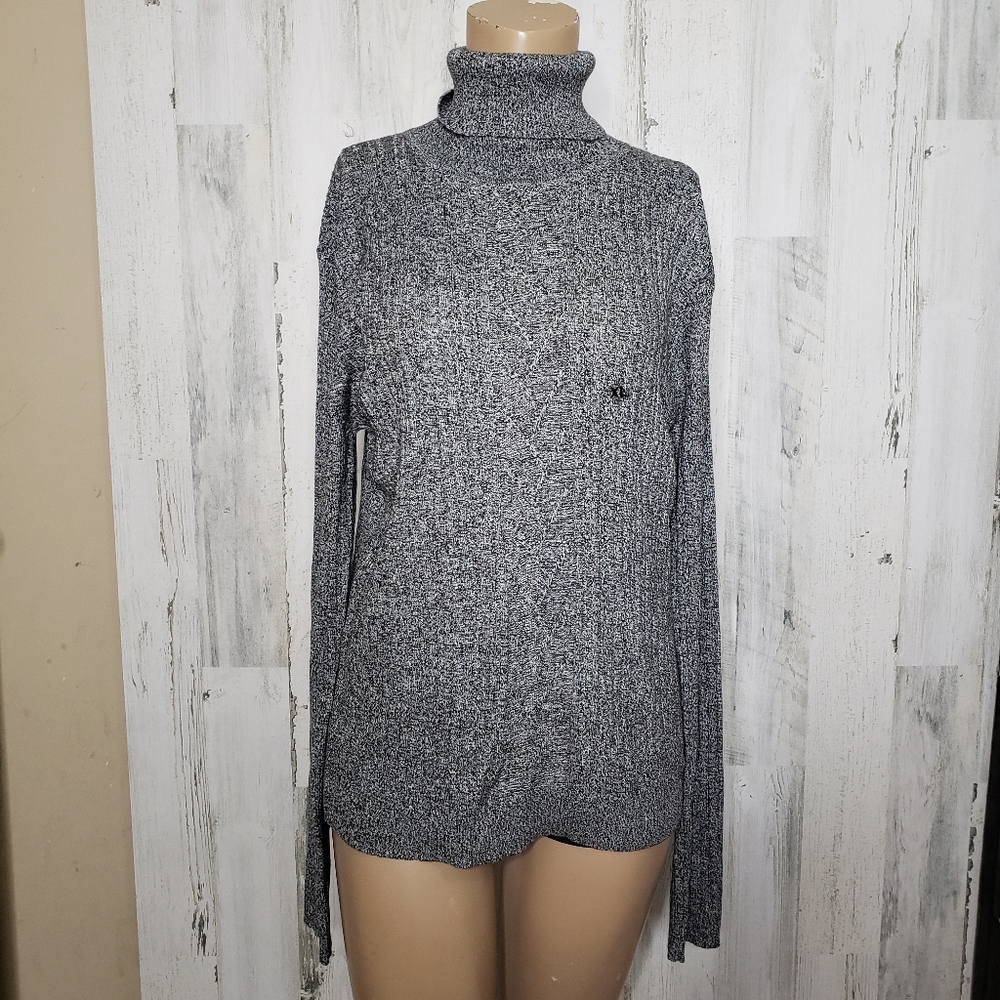 dress barn gray knit cozy sweater size XL